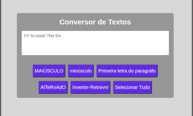 Text Converter JS by Marcos Melo